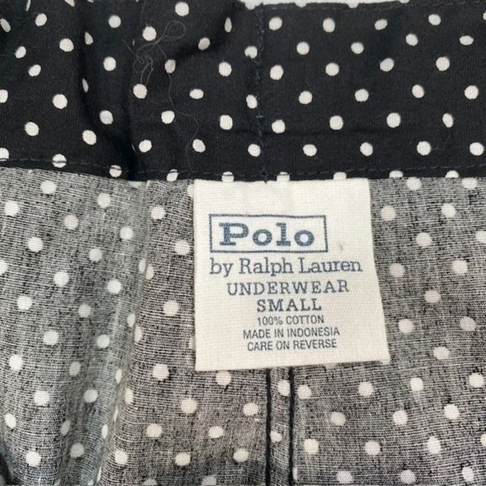 Polo Ralph Lauren Polka Dot Pajama Pants Small Black White Lounge - Picture 2 of 8